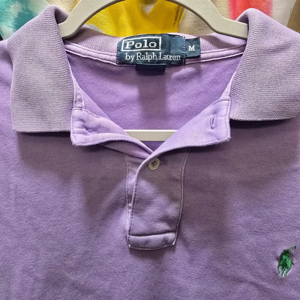 Polo Ralph Lauren light purple‎ short sleeve mens polo shirt medium